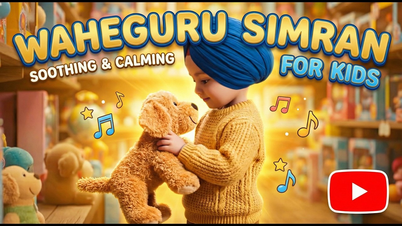 Waheguru Simran for Children 4K | Sikh Prayer