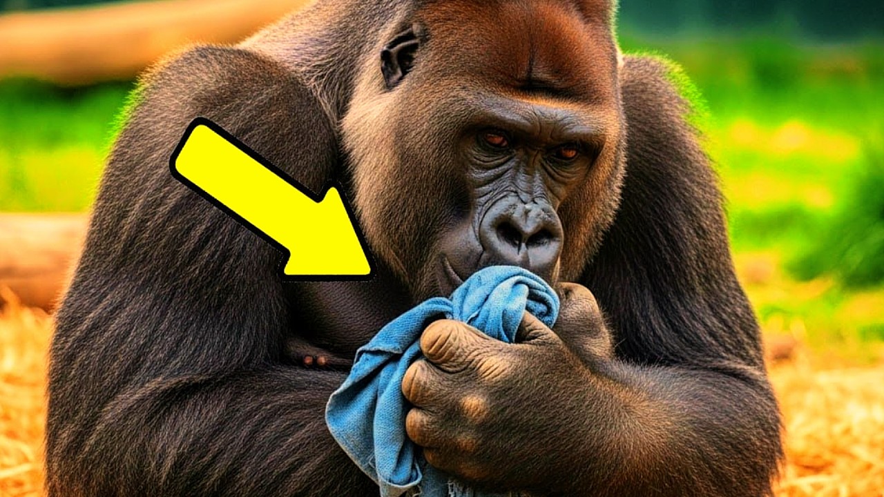 Da de vaskede gorilla-tæppet, opdagede de en hjerteskærende hemmelighed.