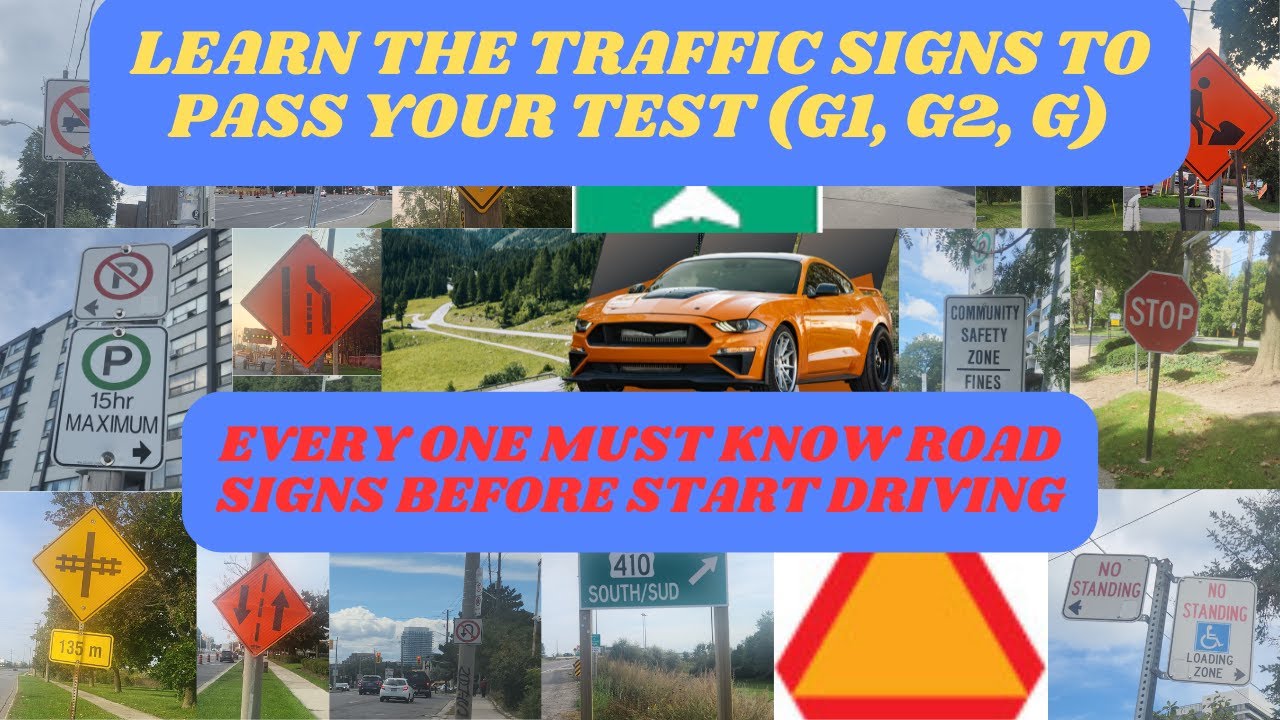 Types of traffic signs |  Learn the road signs to pass your test |