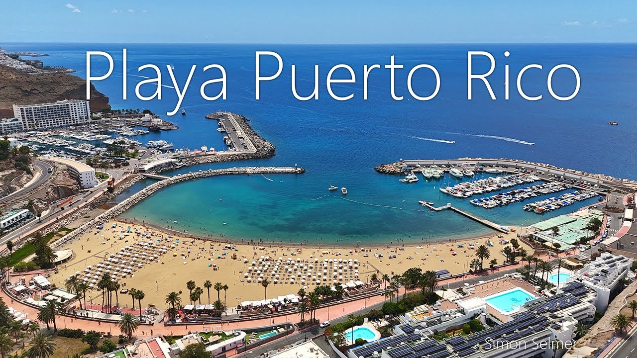 Playa de Puerto Rico Beach and Best Hotels, Gran Canaria | From Above and Walking Tour