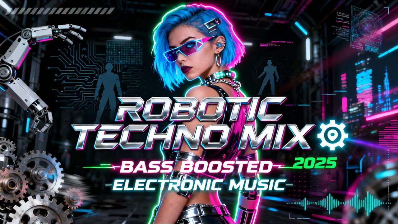 ROBOTIC TECHNO MIX 2025 ⚙️ | Bass Boosted Electronic Music | High Energy EDM Instrumental 🔥