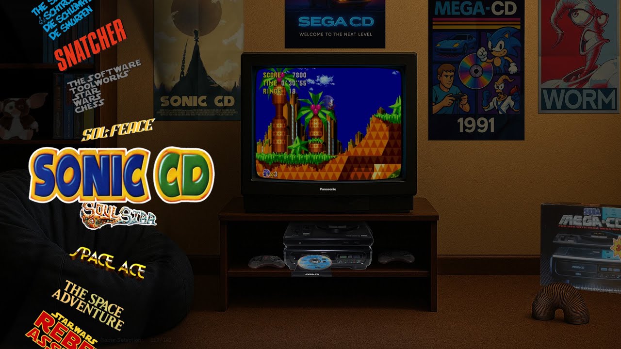 Sega Mega CD theme Attract Mode +