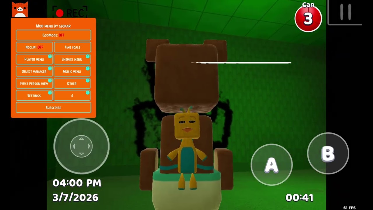 Super Bear Adventure backroomsdaki gizli oda