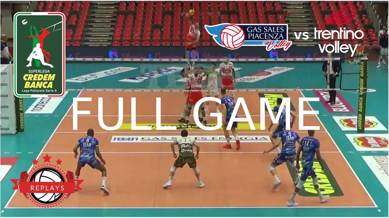 PIACENZA vs TRENTINO | 14.03 | Playoff 1/4 Final | Game 2 | Baseline Camera | Full Game NO Breaks