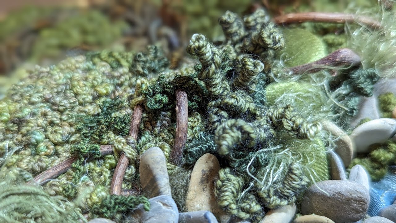 Using the Overtwist STITCH to add MOSSY Vines to this Nature EMBROIDERY