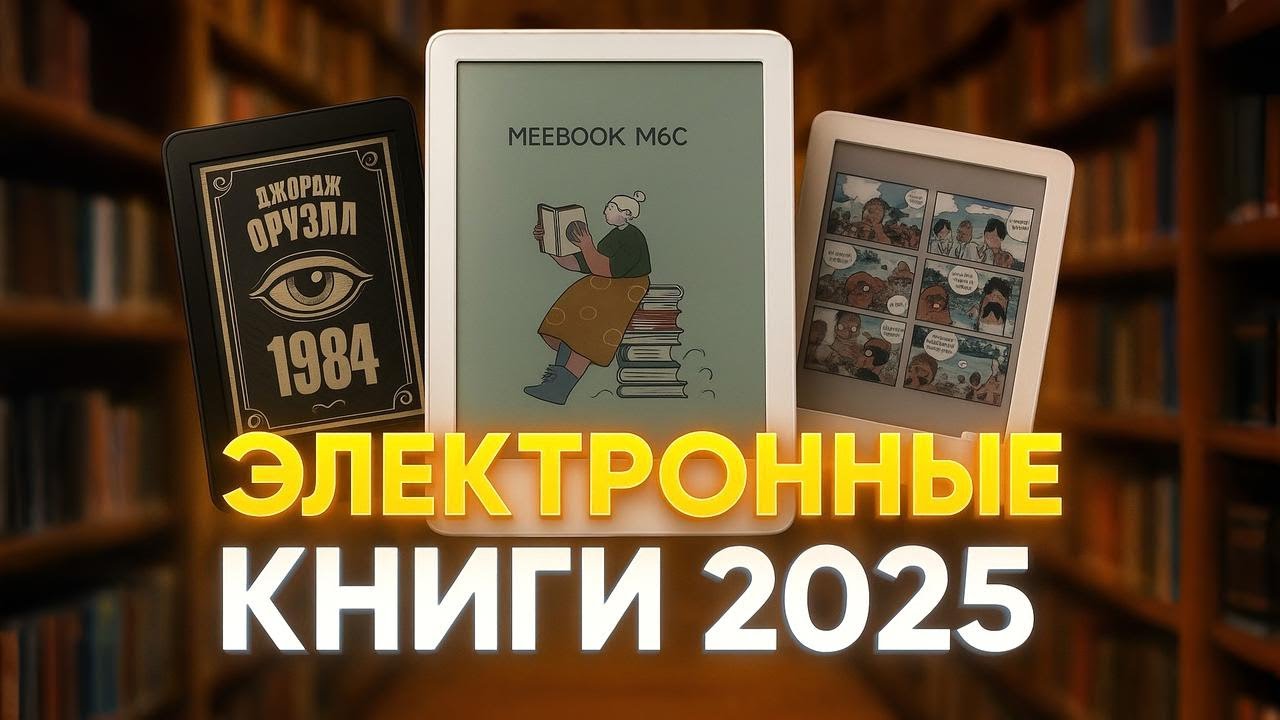 Лучшие электронные книги 2025 года📚ТОП-5 моделей с идеальным экраном и автономностью. Рейтинг!