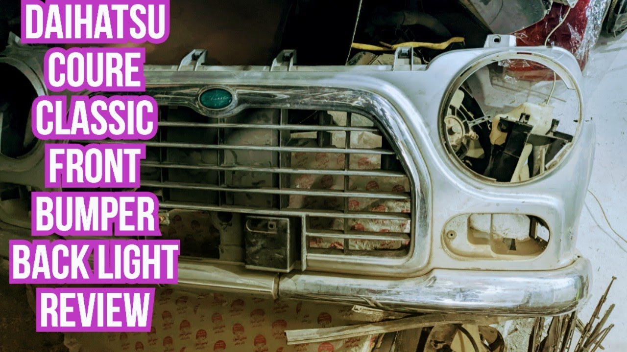 Daihatsu Coure Classic Front Bumper Back Lights Review By II Imran Javed Vlog II