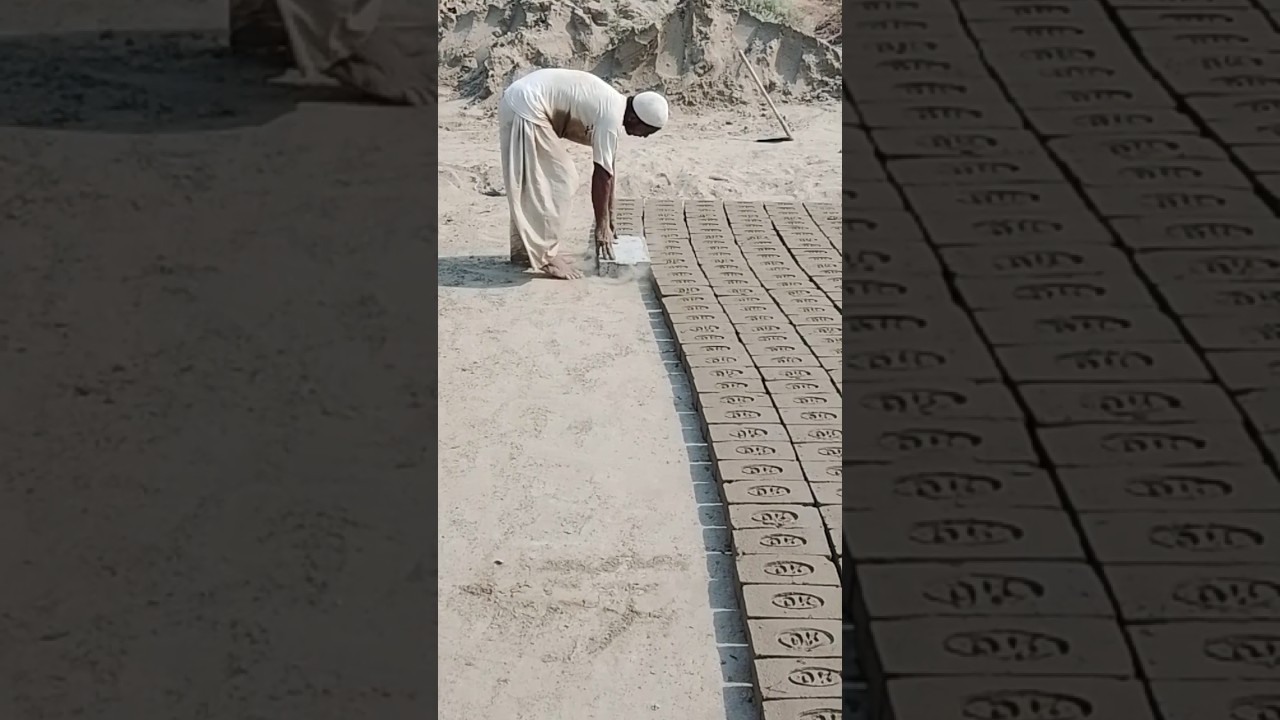Hardworking Man Making Bricks | Mazdoor Making Bricks by Hand | Real Village Life HD