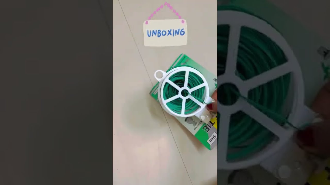 Twist tie wire unboxing || #plantslover #multipurpose @maximumoutofminimum