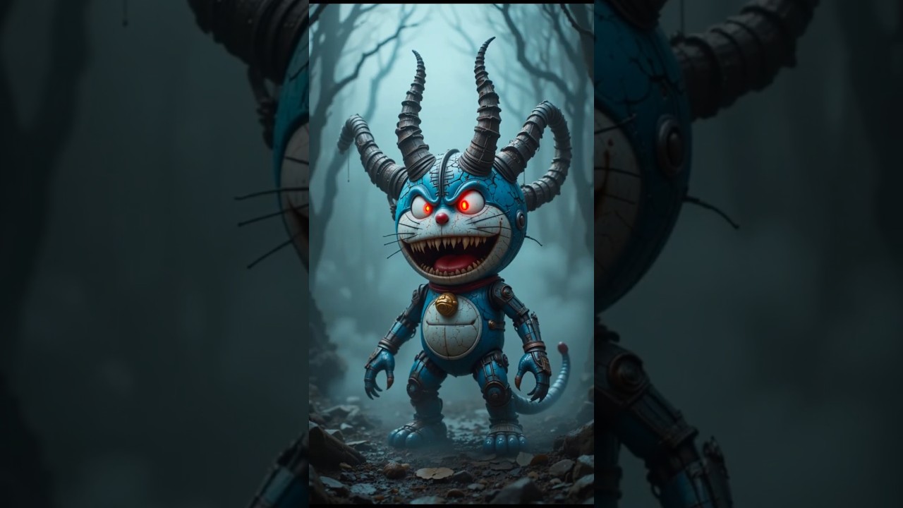 🤖 What If Doraemon Turned EVIL?!  😨🐻🔥 