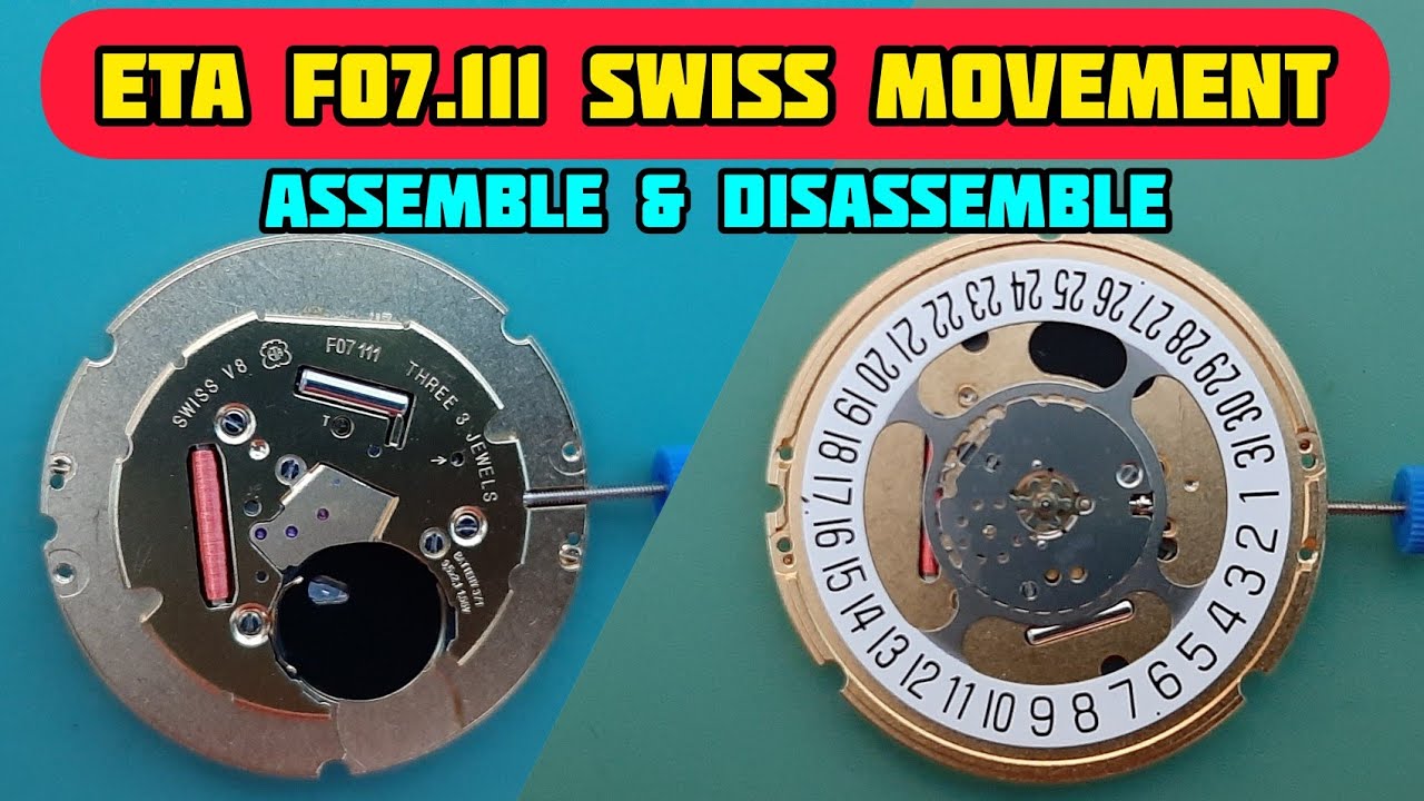 How To Service ETA F07.111 Quartz Swiss Movement | Assemble and Disassemble Tutorial | SolimBD