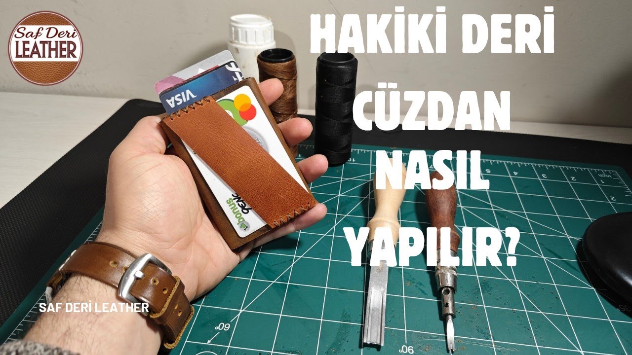 Baştan Sona Hakiki Deri Cüzdan Yapımı | How to Make a Genuine Leather Wallet by Hand