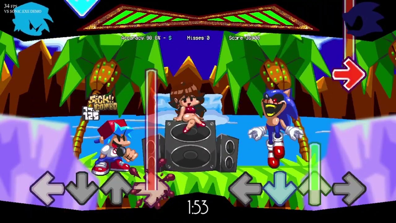 FNF - Funk Hill Zone/VS Sonic.EXE - Played (By @krystalklean234, @NexusVGM, @therealhassenx, @alf0ra)