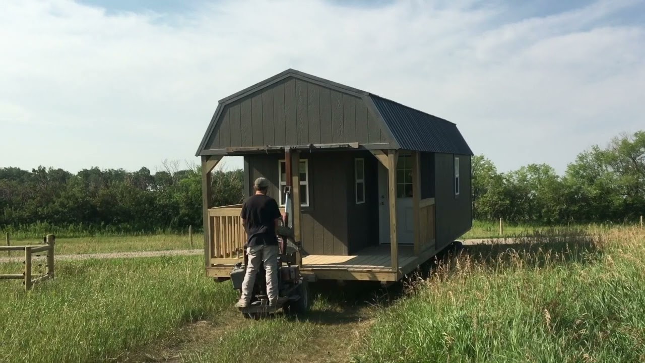 PREMIER LOFTED BARN CABIN | TINY HOUSE 12 X 32 | DELIVERY DAY!! | AND A TINY HOME CABIN TOUR