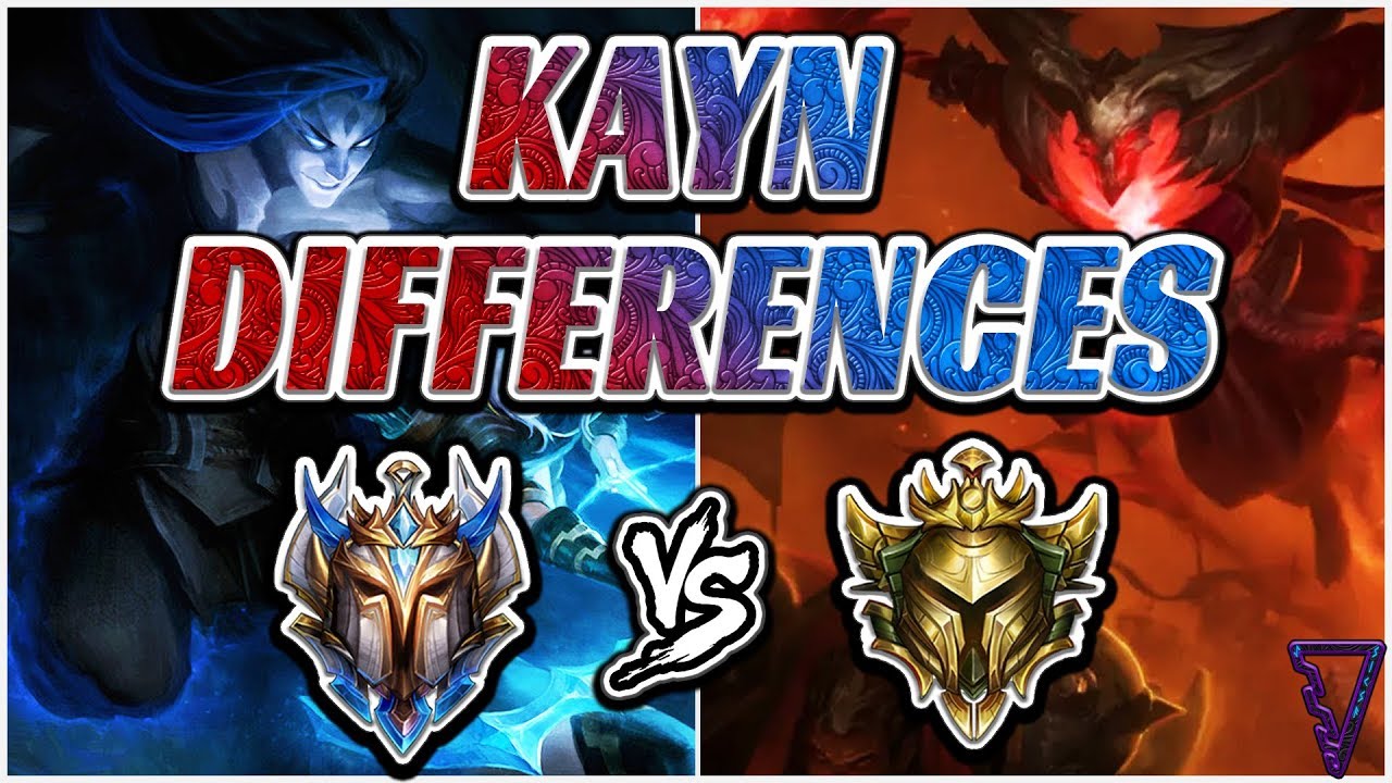 Differences: Challenger vs Gold Kayns (Master Both Forms - Shadow Assassin/Rhaast)