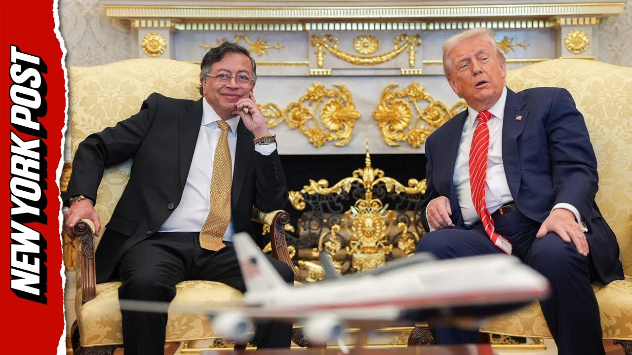 Трамп встретился с президентом Колумбии Густаво Петро в Белом доме.