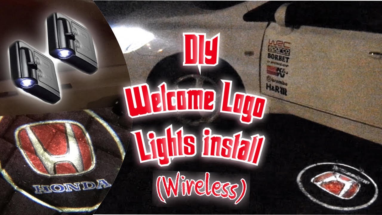 How to install car welcome logo lights  - Ep10 of Honda Civic DIY modification series by Preet Singh
