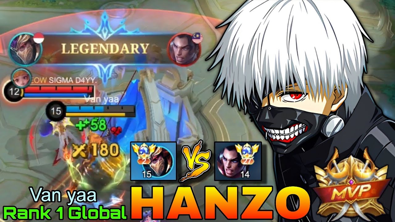 Легендарный Ханзо против Топового мирового Броуди - Топовый мировой Ханзо от Van yaa - Mobile Leg...