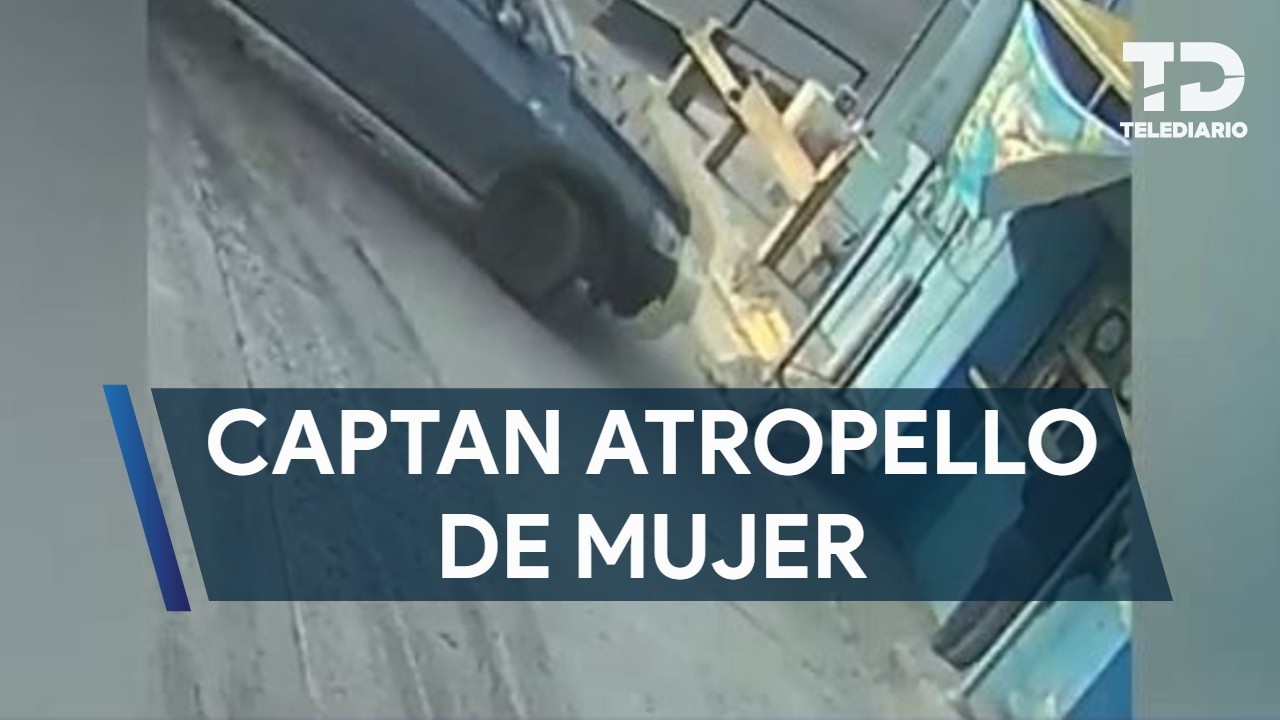 Captan atropello de mujer mientras era atendida en un negocio en Monterrey