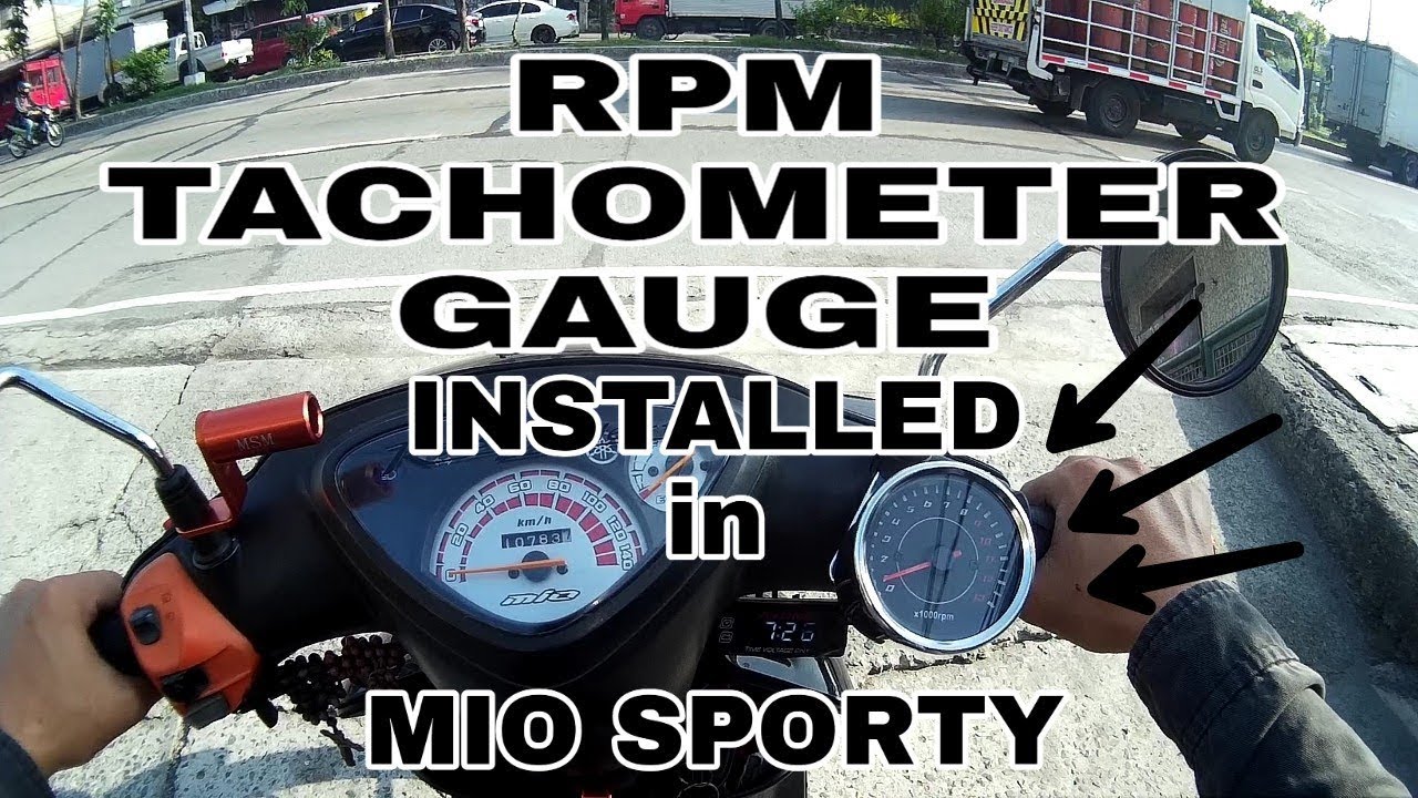Rpm Tachometer Guage Installed in my Mio Sporty