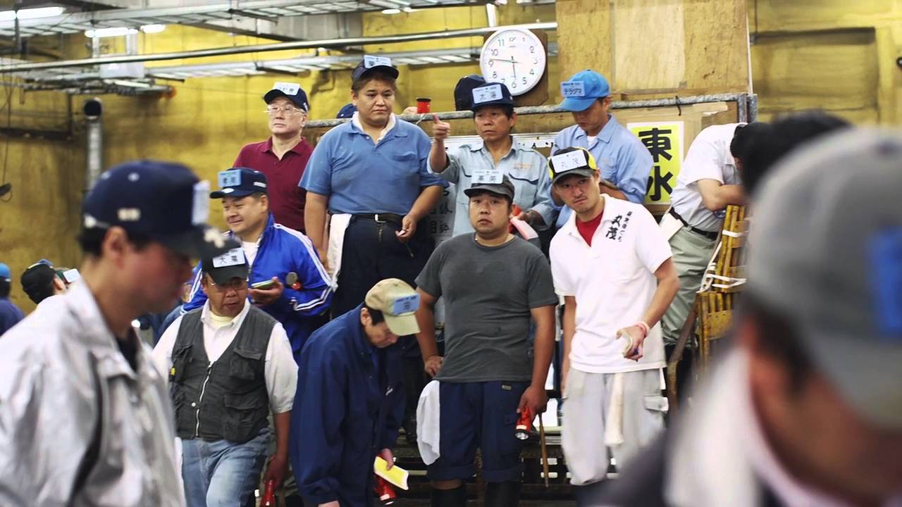 Tuna Auction at the Tsukiji Fish Market