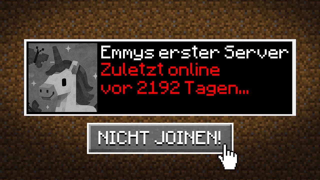 So PEINLICH ist mein ERSTER SERVER&hellip;