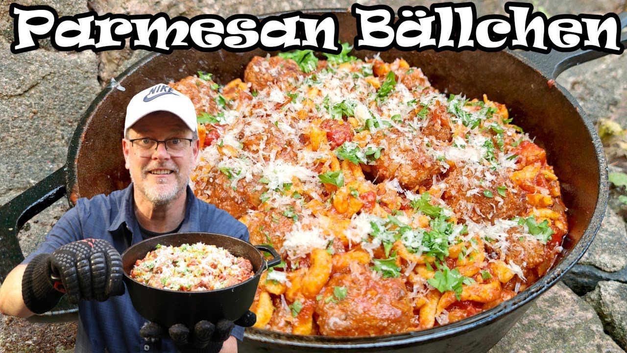 Parmesan Hackbällchen aus dem DUTCH OVEN - Schnelles, leckeres Rezept für alle Gelegenheiten