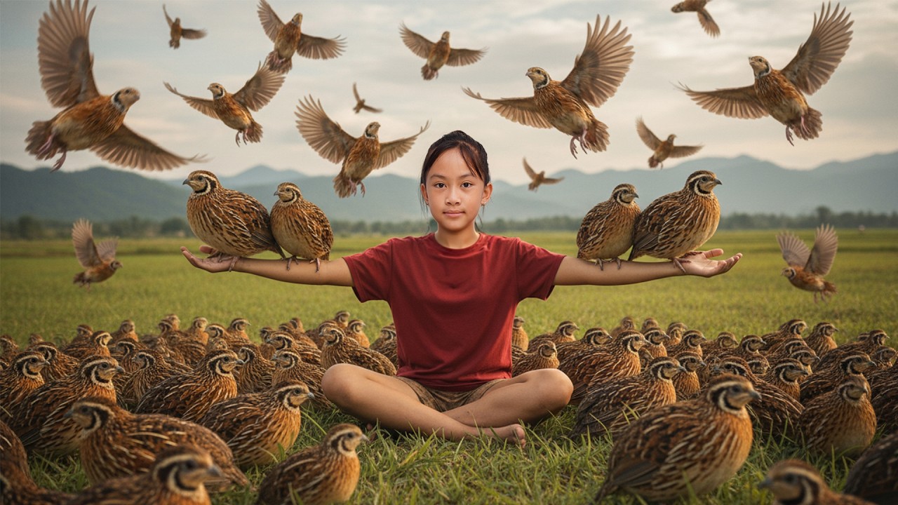 Harvesting Thousands of Quail — How to Make Ancient Quail Trap and Go to Countryside Market Sell