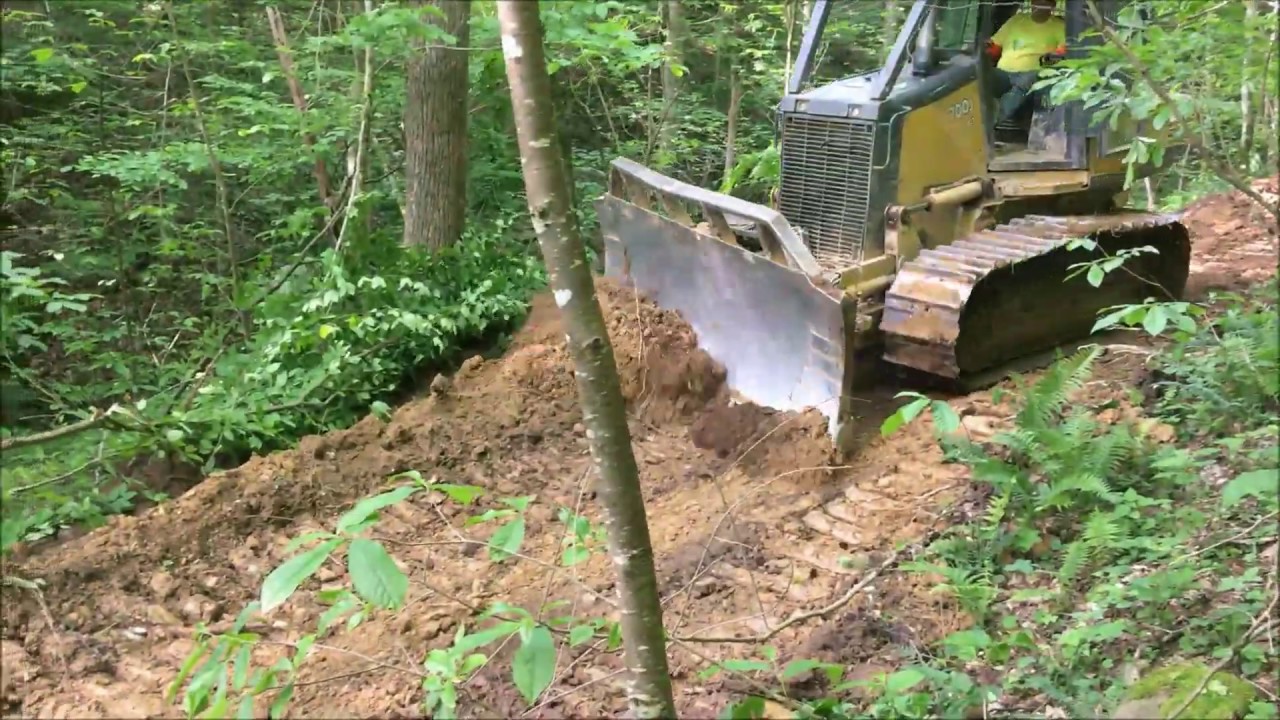 Dozing roads and hackin timber in WV