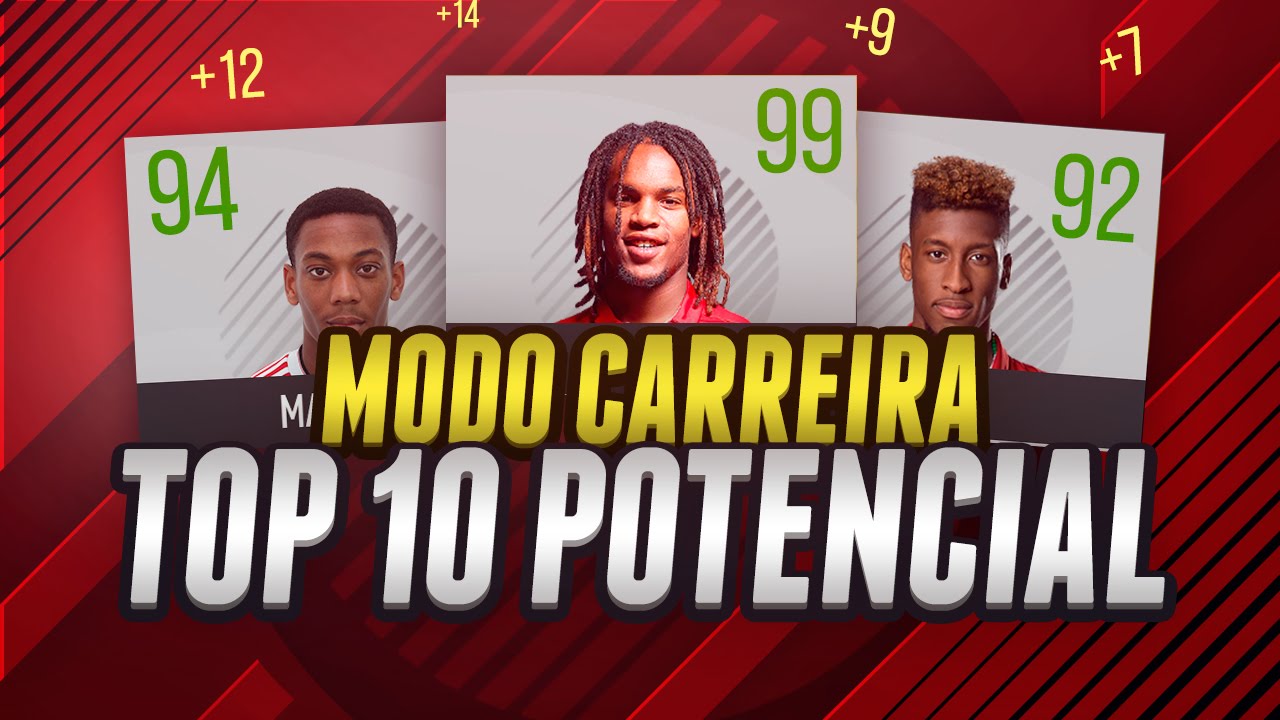 JOGADORES C/ MAIOR POTENCIAL NO MODO CARREIRA