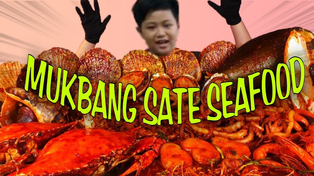 Mukbang sate seafood #mukbang #tanboykun  #bocahmukbang