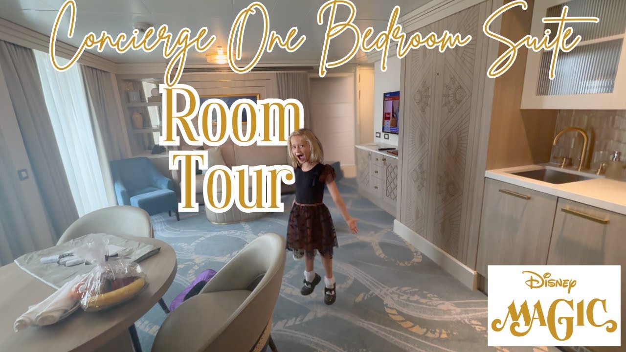 Room Tour Disney Magic Halloween on the High Seas 1 Bedroom Concierge Suite Room 8034  #disneycruise