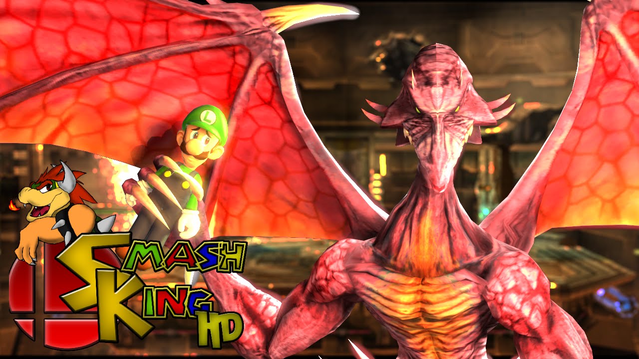Smash King HD-Bowser's Butterflies, Ridley Phone scene (Raw Version SSB4 Machinima)