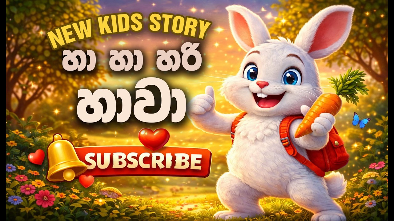 හා හා හරි හාවා – කපටි හාවාගේ විහිලු කතාව | ළමයින්ට රසවත් සිංහල ළමා කතා