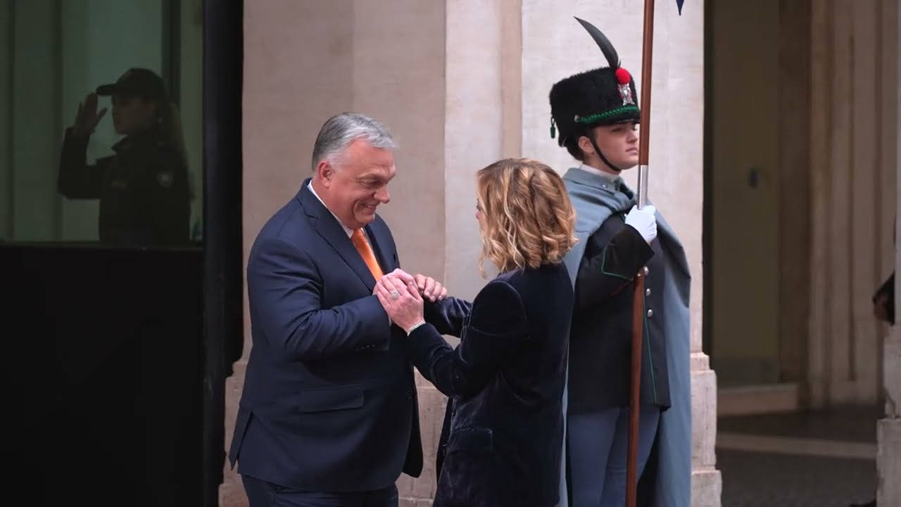 Incontro del Presidente Meloni con il Primo Ministro dell’Ungheria Orbán