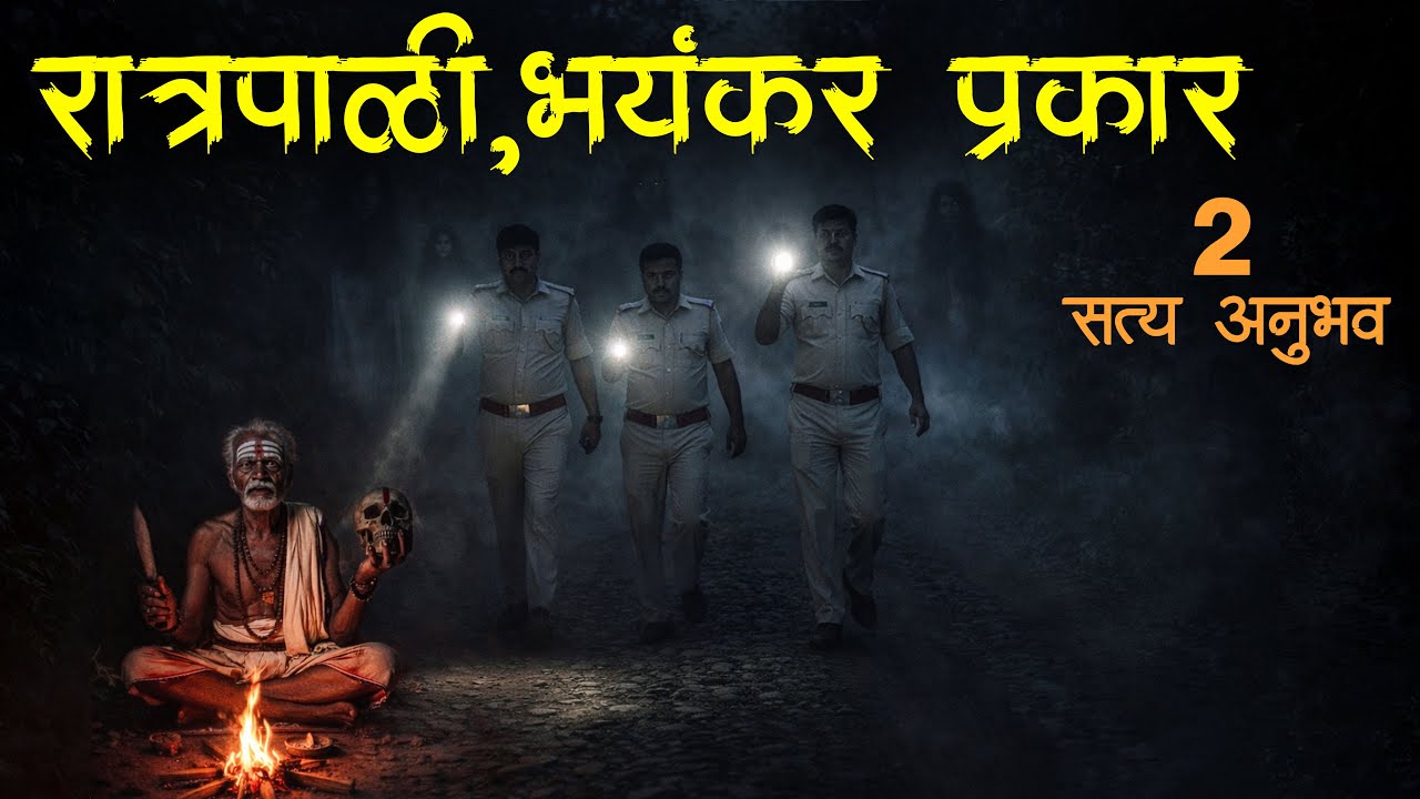 रात्री तो माणूस अचानक दिसला...Police Duty😨• Horror experience in Marathi • Marathi Horror Story