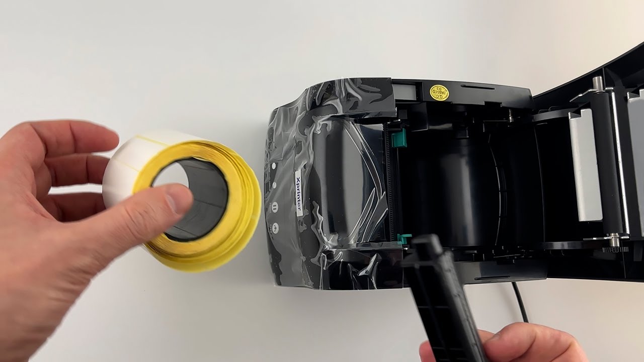 Xprinter XP-365b Установка термоленты в термопринтер