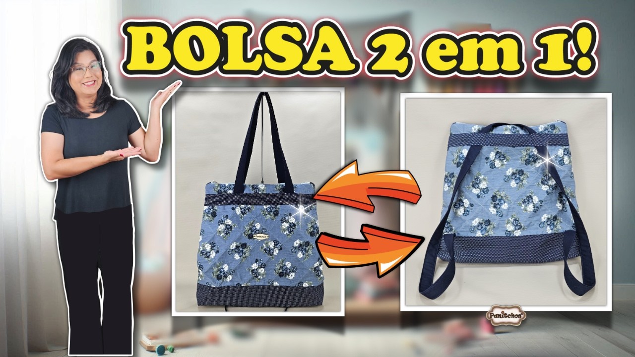 BOLSA que vira MOCHILA