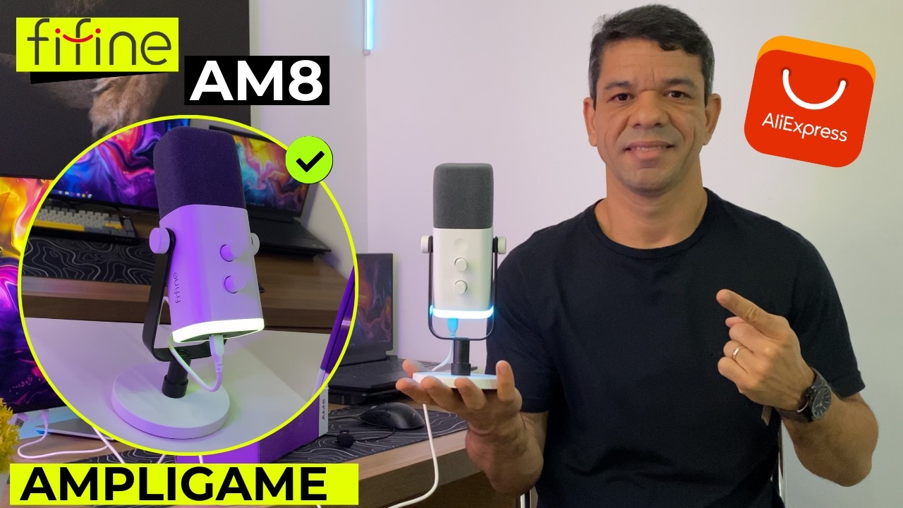 Microfone Din&acirc;mico Fifine AM8 - Melhor Custo Beneficio 2025 no AliExpress?!