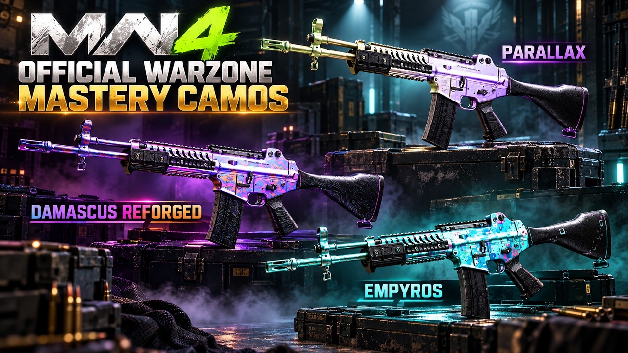 MW4 DAMASCUS REFORGED LOOKS INSANE! 🔥 All Warzone Mastery Camos