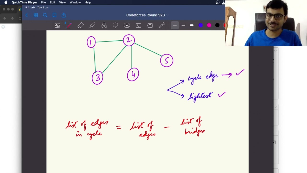 Codeforces Round 923 | Problem F (Microcycle) using 2 Different Approaches | Saptarshi Mukherjee