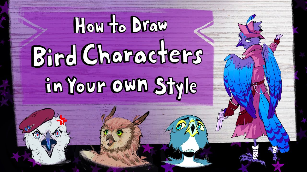 How to Draw Bird Characters in Your Own Style