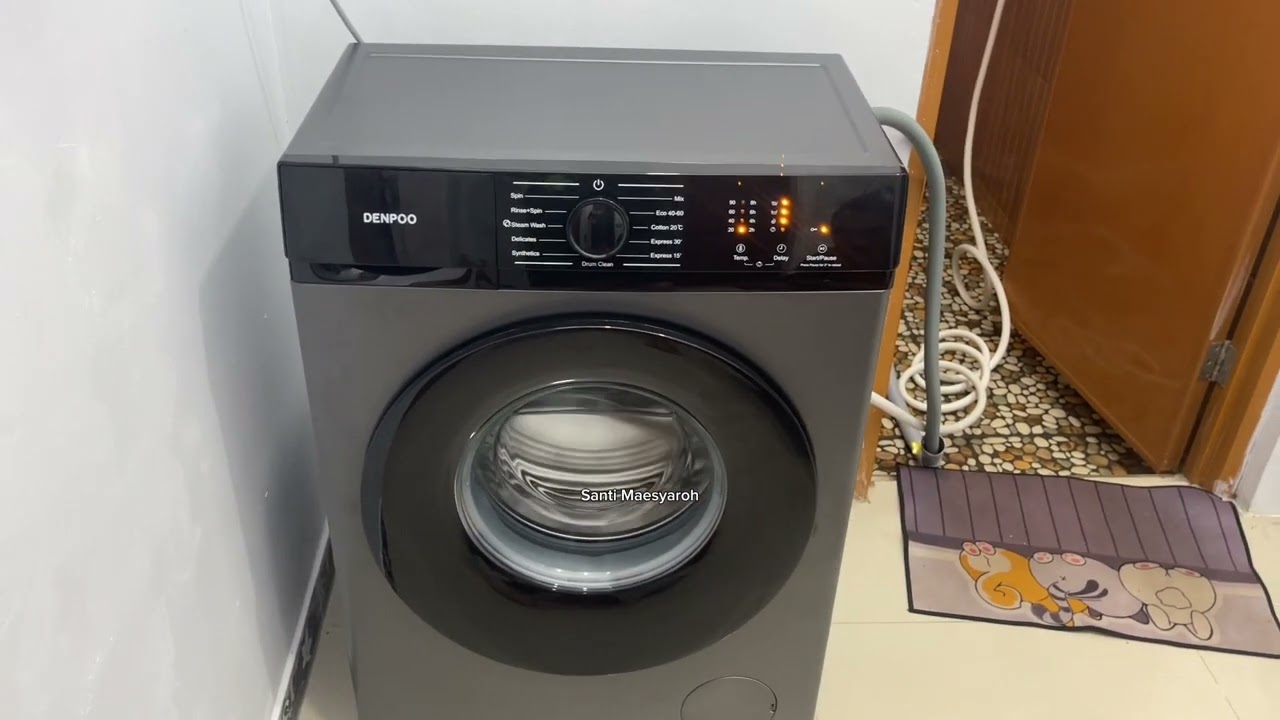 Yang wajib di lakukan saat pertama kali pakai mesin cuci front loading Denpoo DFL-810