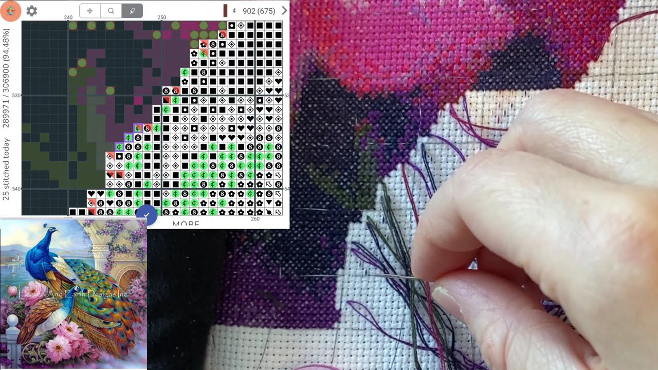 Cross Stitch: Stitch With Me #439 (with talking)