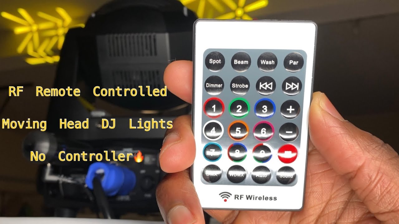 RF Remote Controlled Moving Head🔥🔥🔥👍🏾No DMX Controller Needed~JMAZ Attco Spot 100
