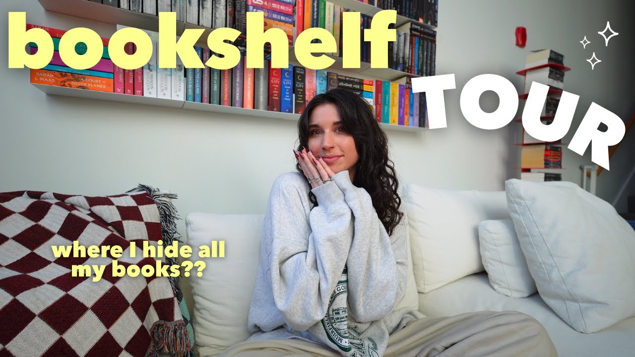 Экскурсия по книжным полкам 2025 года 📚 | как я организую книги в своей крошечной квартире 🖤