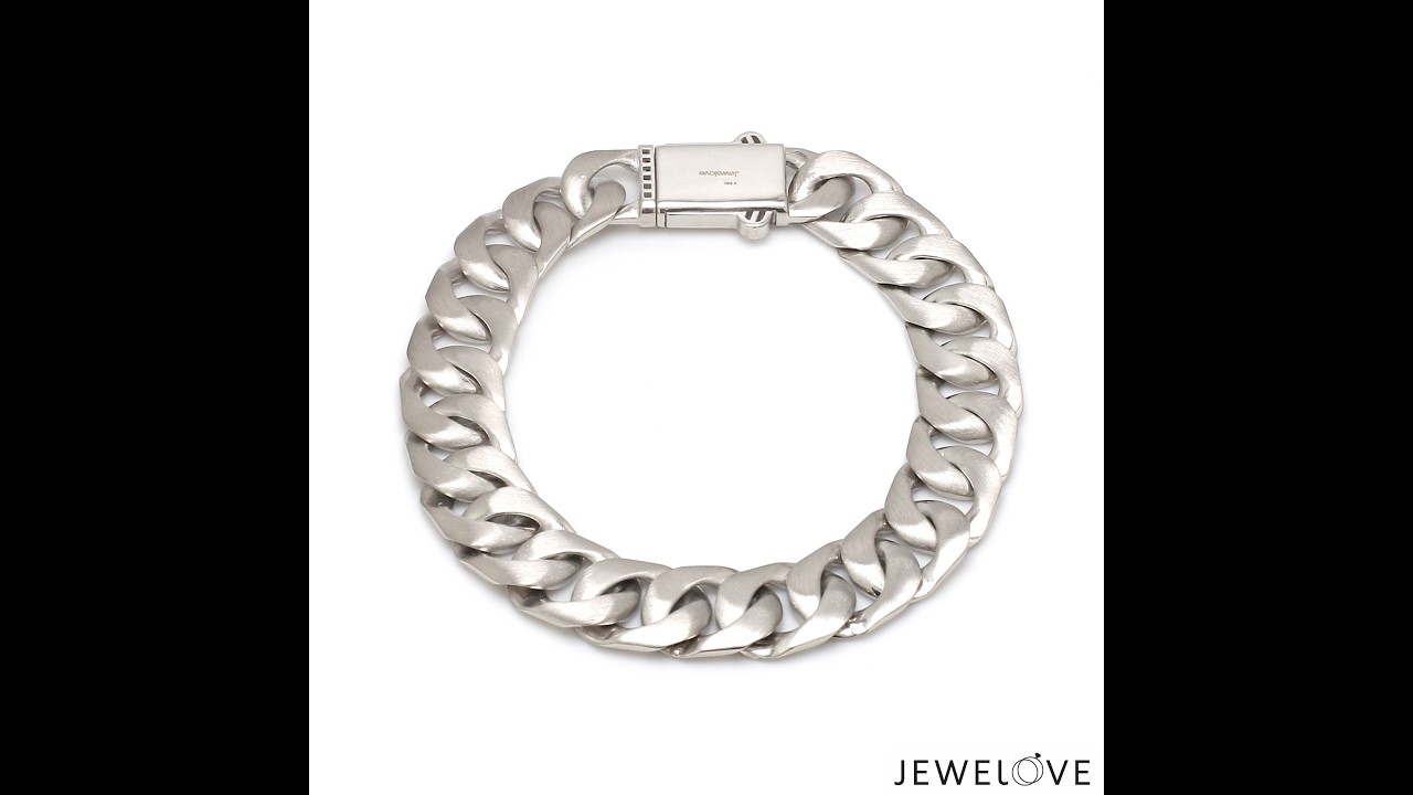 Men of Platinum | 11.75mm Heavy Platinum Bracelet JL PTB 1338 - Jewelove