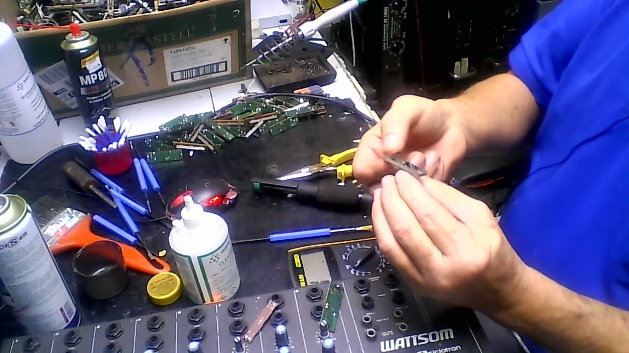 RECUPERANDO POTECIOMETRO DESLIZANTE DE MESA DE SOM WATTSOM