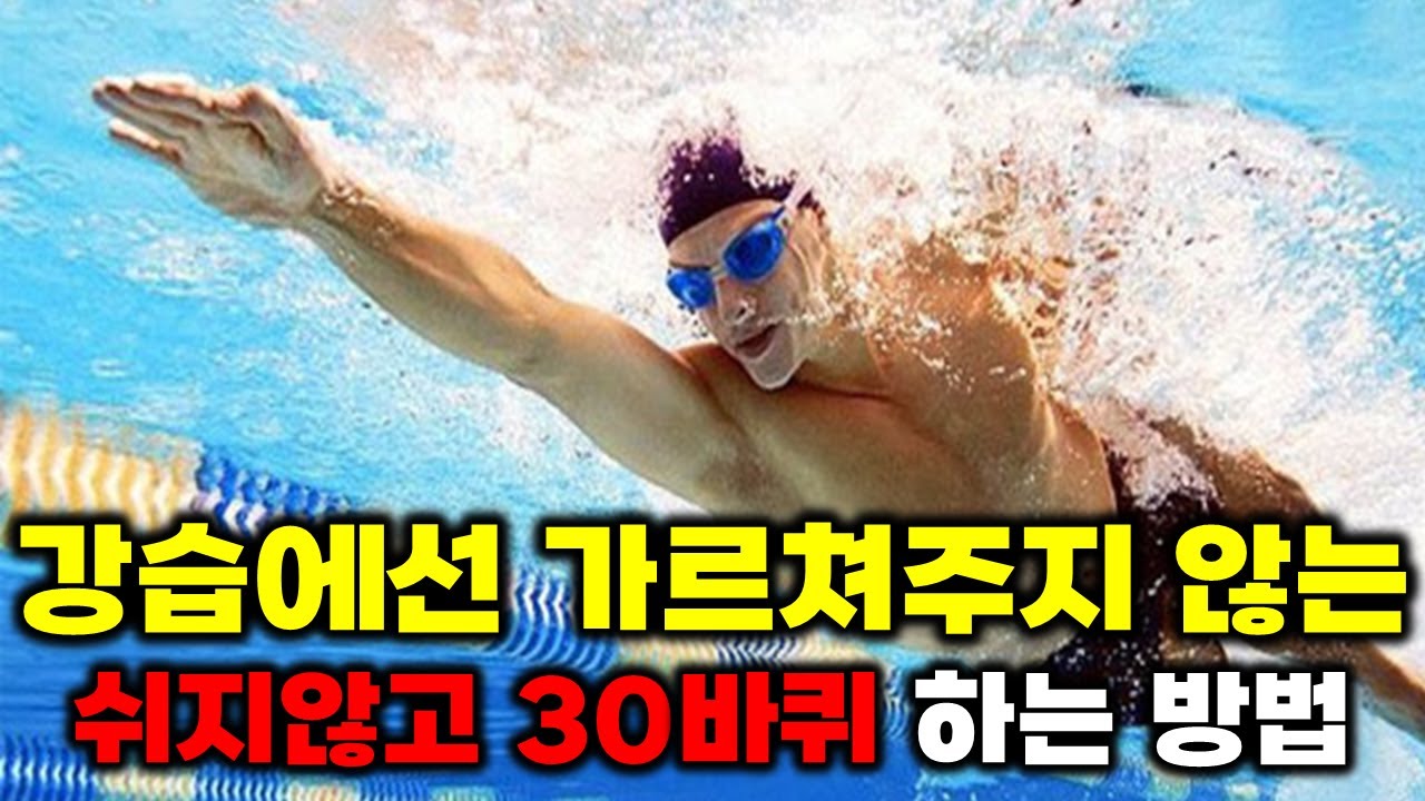 수영할때 지치지 않고 오래 할 수 있는 장거리 연습 비법 3가지 공개