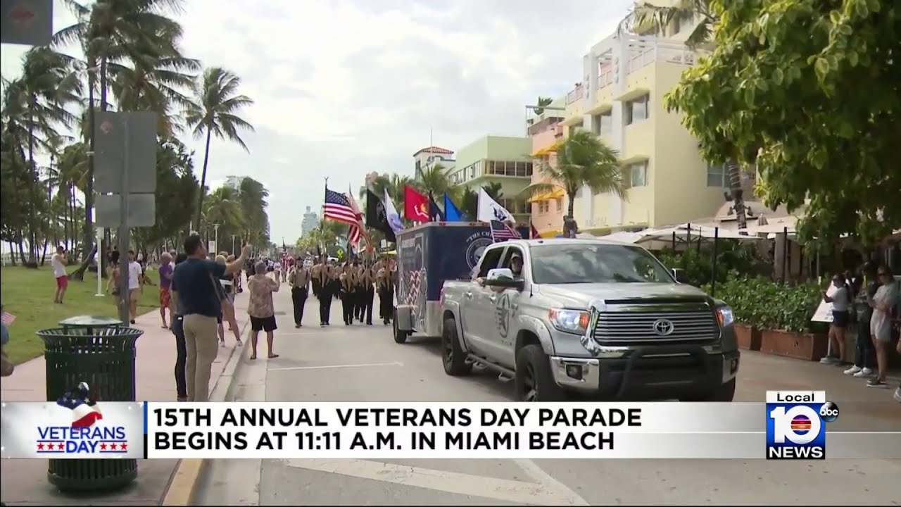 Miami Beach marks Veterans Day with parade